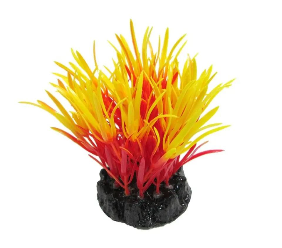 Resun Planta Plastic Sea Grass Red/Yellow 10 cm