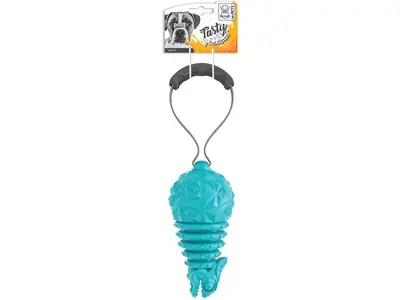 jucarie pentru caini cu dispenser de recomense DROGO M-PETS, albastru, 18 x 8.5 x 8.5 cm