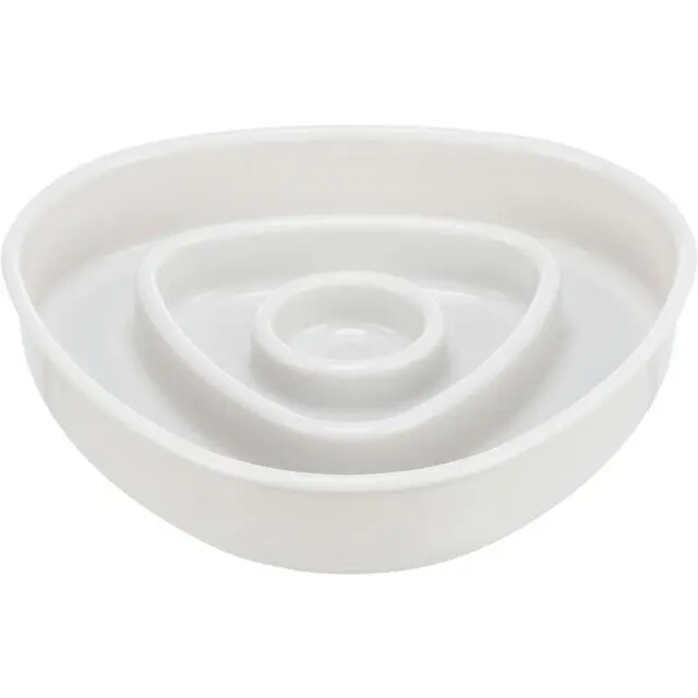 Trixie, castron plastic pentru hranire lenta, 0.35 L/ 15x15 cm
