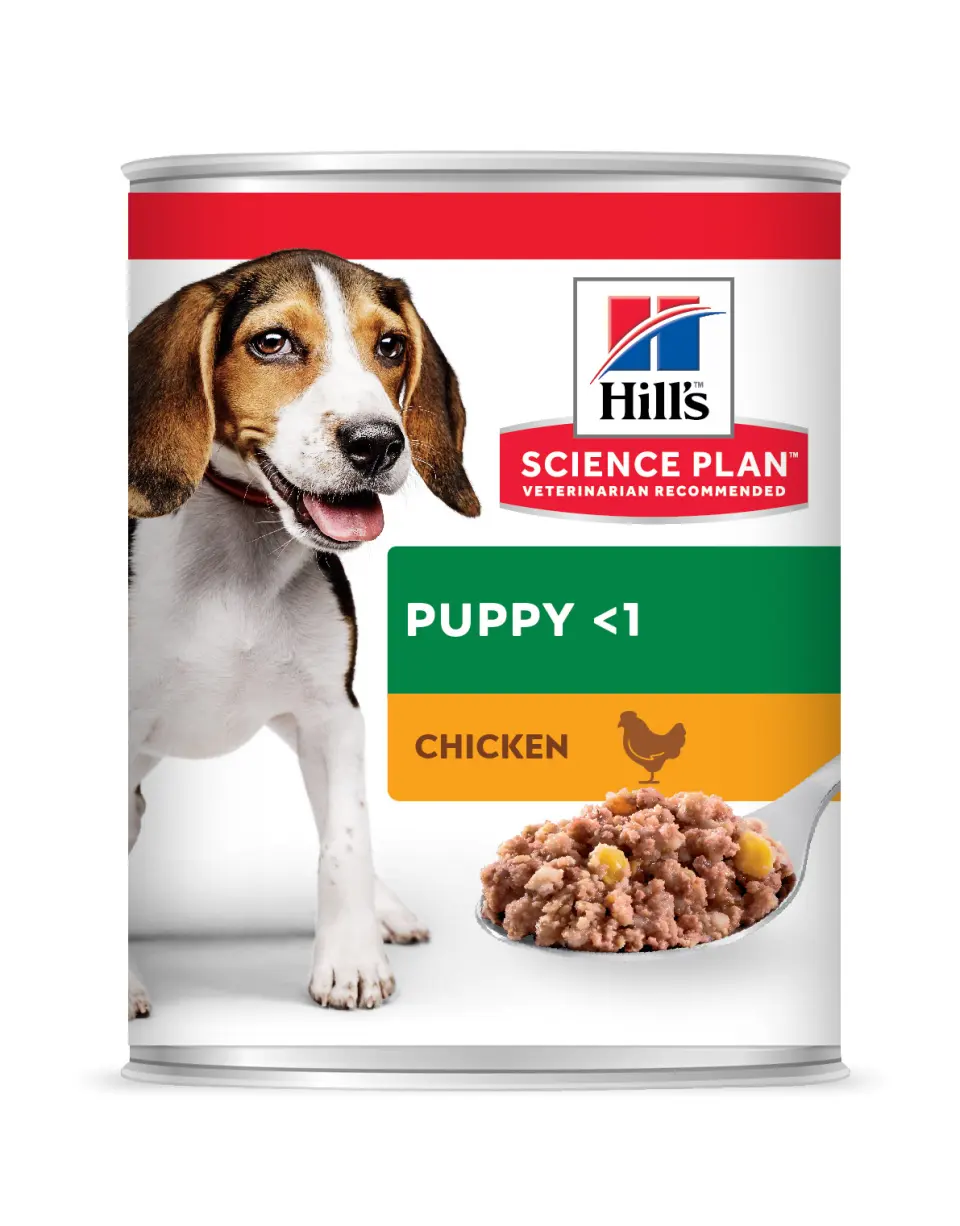 Hrana umeda caini, Hill's Science Plan Canine Puppy Chicken, 370 g