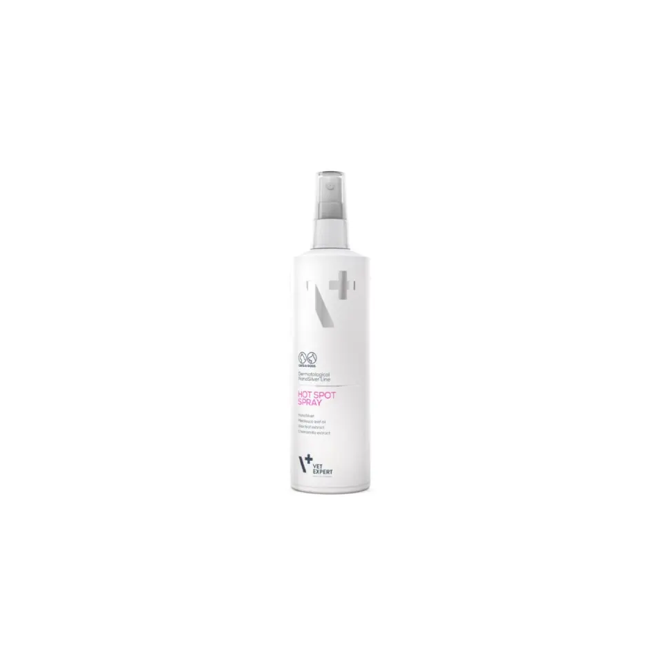 VET EXPERT Hot Spot, spray câini și pisici, antibacterian, calmant, flacon cu aplicator, 100ml