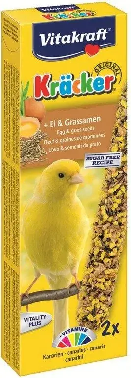 Batoane pentru canari Vitakraft cu ou seminte 2 buc