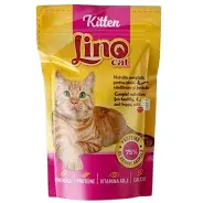 Set 24 buc x 85 gr Hrana umeda pentru pisici Lino Cat Kitten cu miel in sos