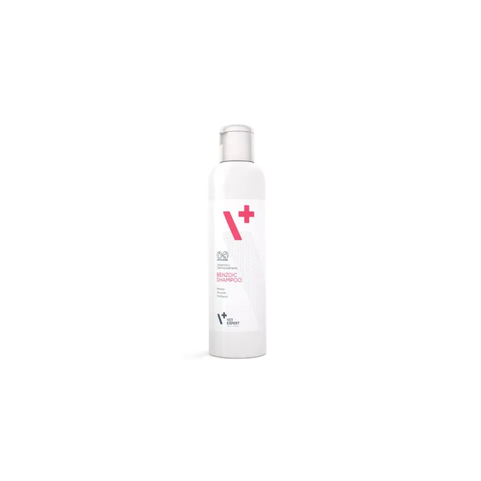 VET EXPERT Benzoic, șampon câini, antibacterian, anti-mâncărime, flacon
