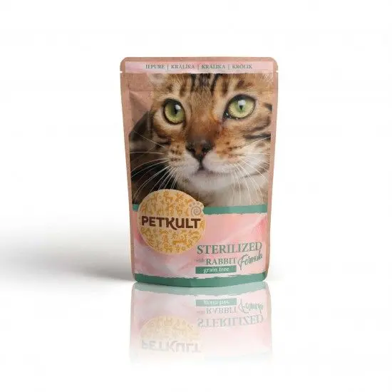Hrana Umeda Pisici Petkult Sterilised, Iepure, 100 g