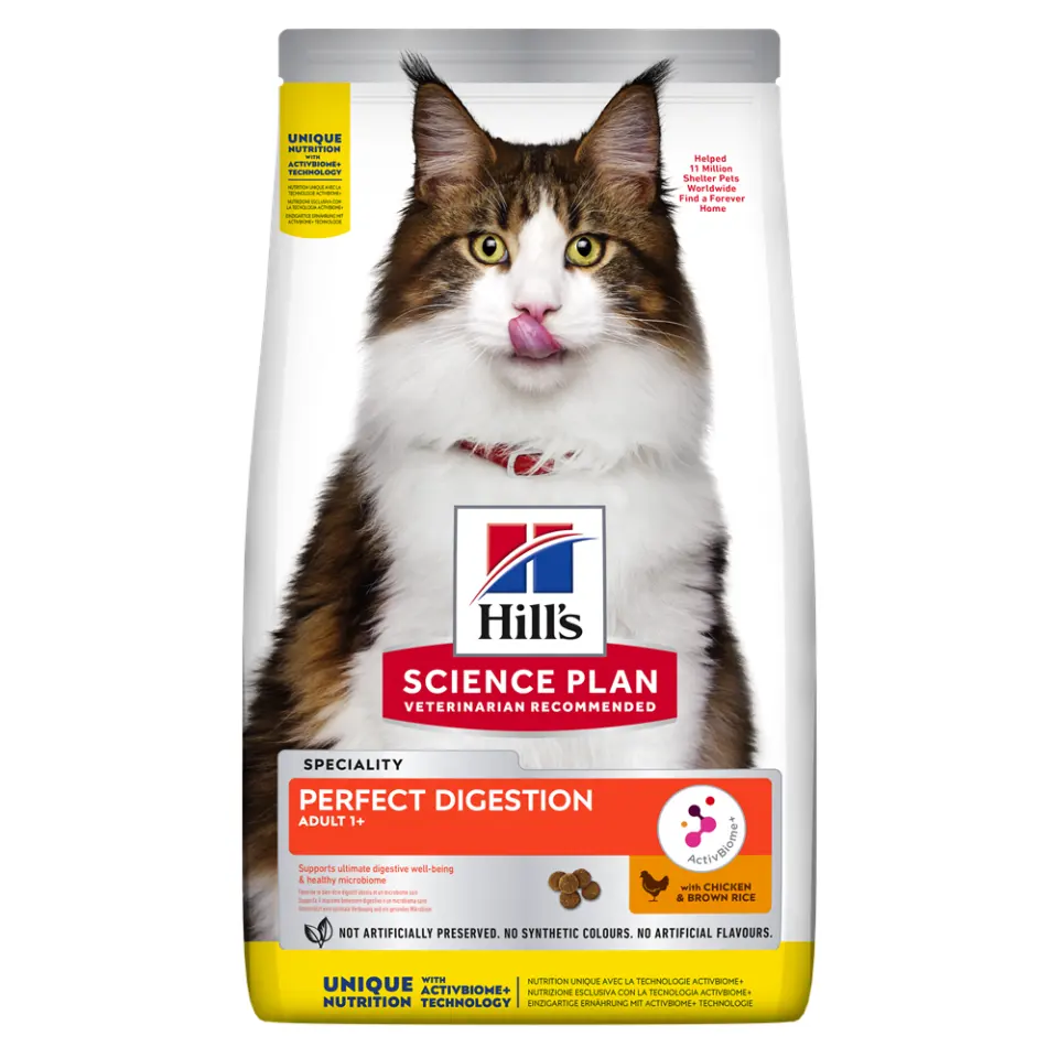 Hrana uscata pisici, Hill's Science Plan Feline Adult Perfect Digestion, 3 kg