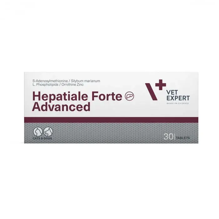 Supliment hepatic pentru caini pisici Hepatiale Forte Advanced 30 tab cutie