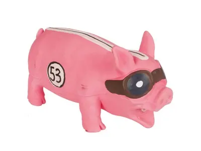 Jucarie din cauciuc moale, forma de porc, pentru caini, M-PETS GILMORE, 20x8x10 cm