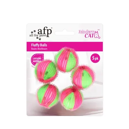 Afp Modern Cat Fluffy Balls Set 5 Buc