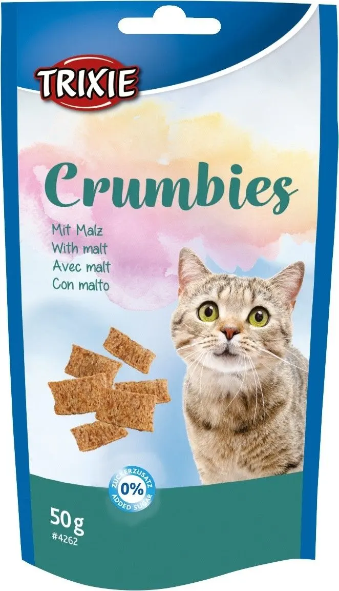 Recompense pentru Pisici cu Malt, Trixie Crumbies, 50 g