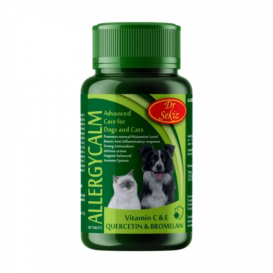 Supliment alimentar, Caini & Pisici, Allergy Calm, 100 tablete/ 100 g