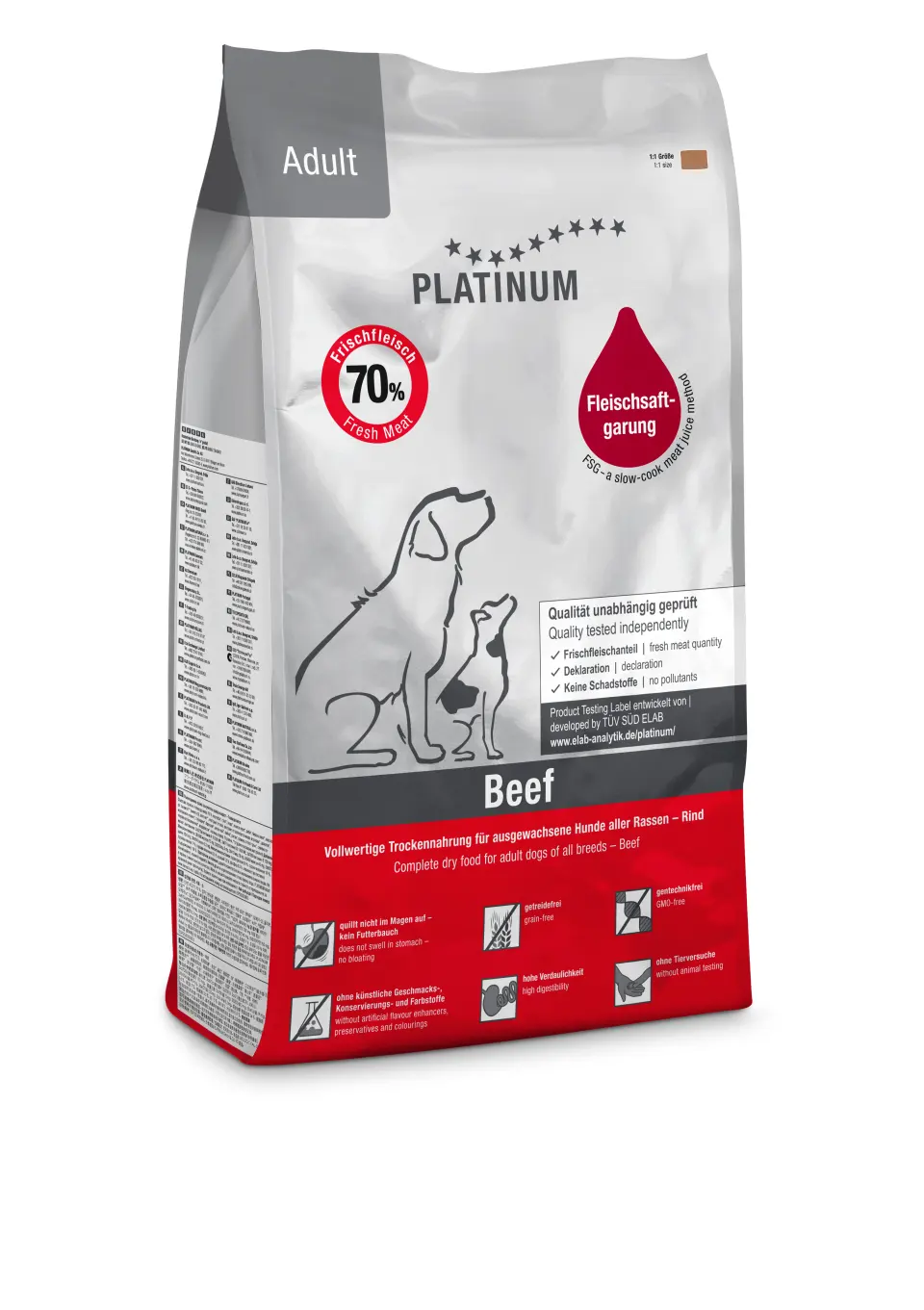 Hrana uscata caini, PLATINUM Dog Adult cu Vita, 5 kg