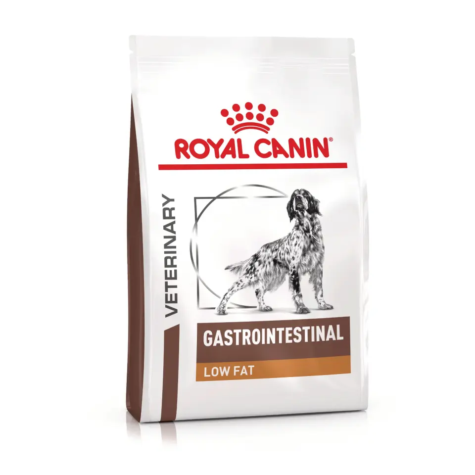 ROYAL CANIN VD Gastrointestinal Low Fat, XS-XL, dietă veterinară, hrană uscată câini, sistem digestiv, 12kg