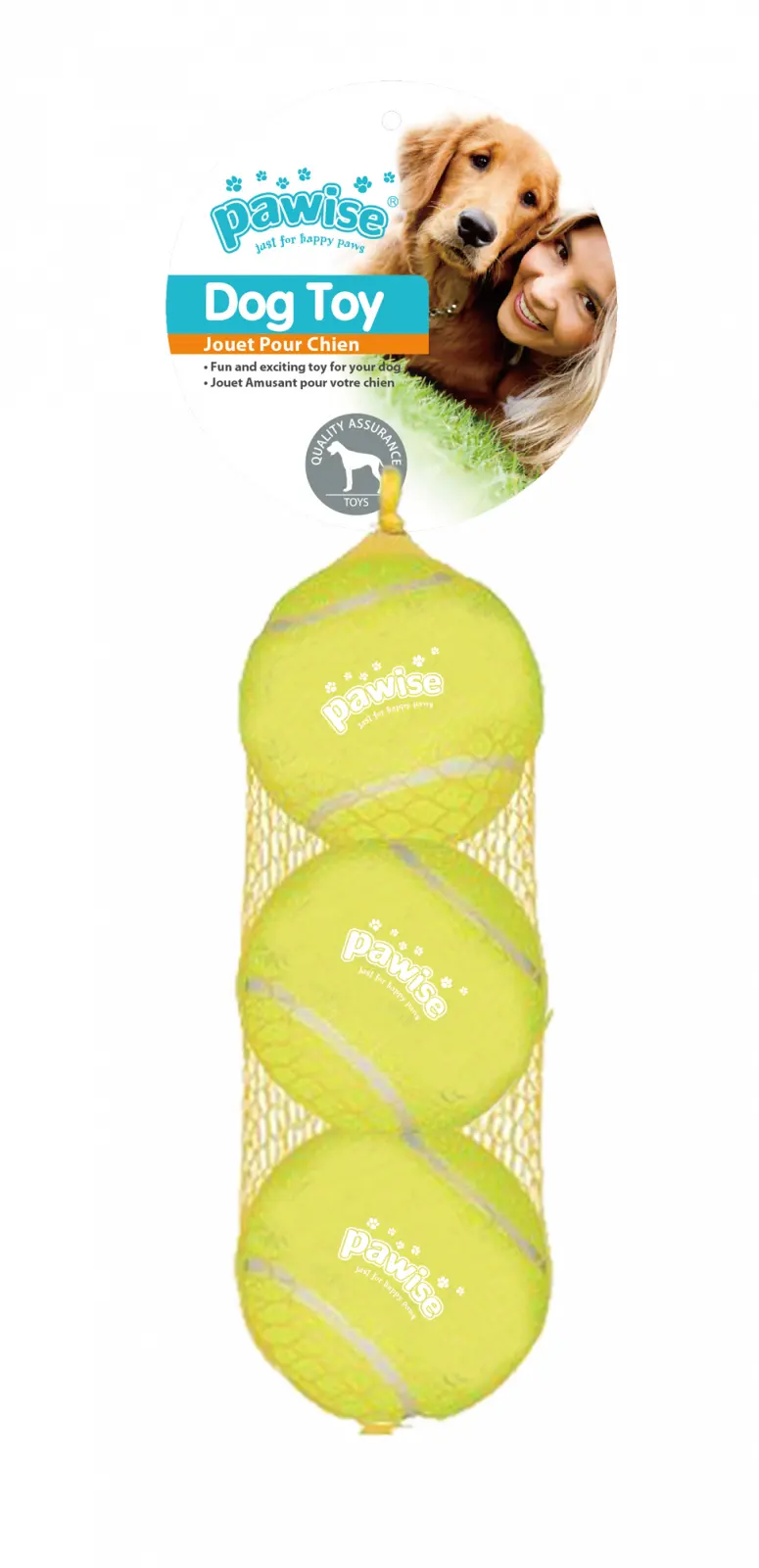 Pawise Jucarie Set 3 Mingi de Tenis