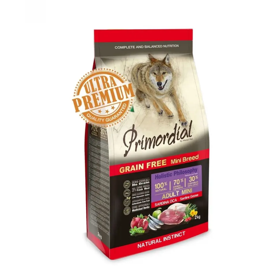 Primordial Grain-Free Holistic Dog Adult Mini, Sardine & Gasca, 6 kg