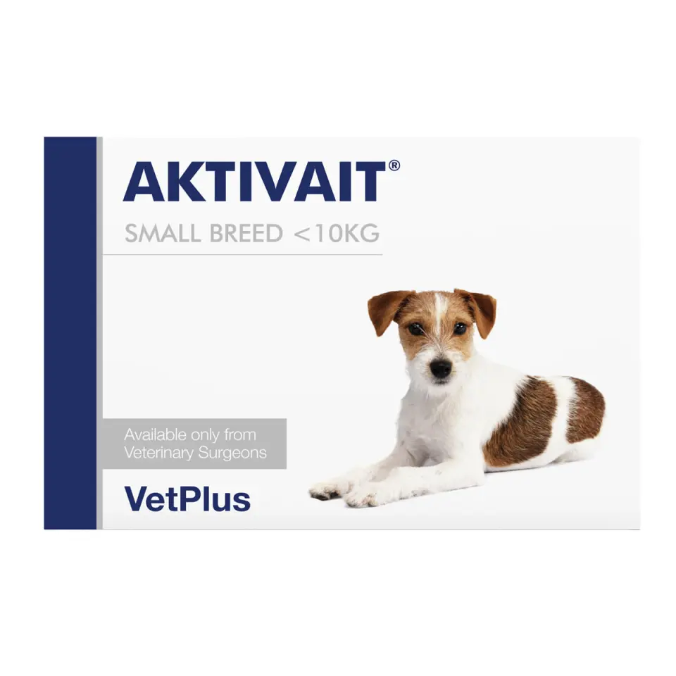 VETPLUS Aktivait Small Breed, supliment sistem nervos & calmante câini senior, comprimate