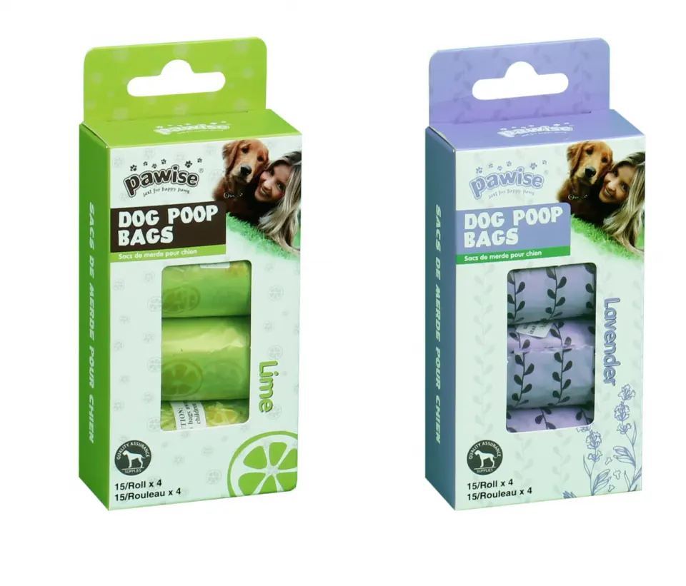 Pawise Pungi Igienice cu Miros de Lime sau Lavanda Set 4 Role