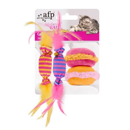 Afp Modern Cat Sweet Dessert Platter Set 4 Jucarii pentru Pisici