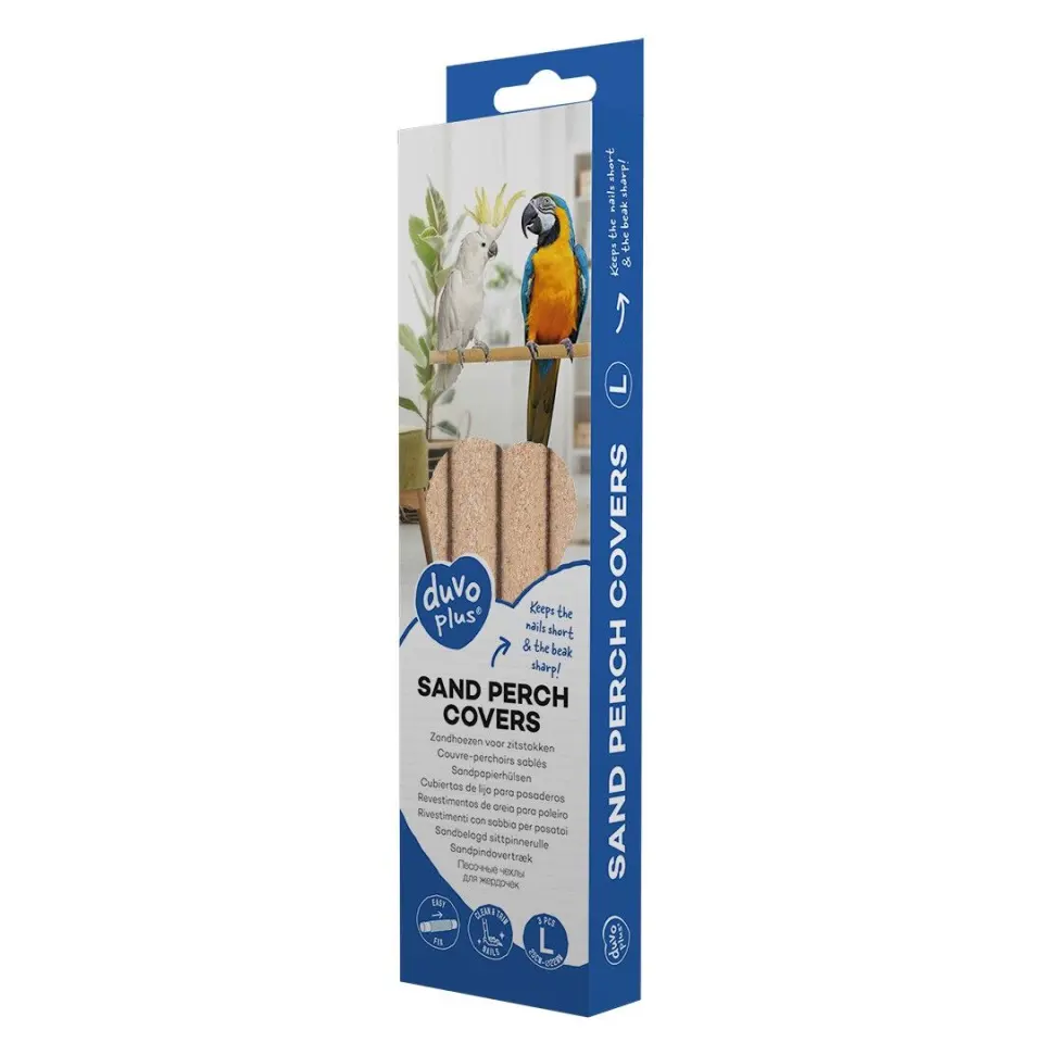 DuvoPlus Invelis Abraziv cu Nisip pentru Bete Colivie, 25x2x2 cm, 3 buc