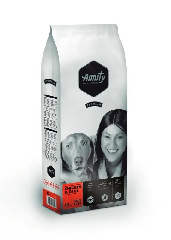 Hrana Uscata Caini, Amity Premium Dogs, Pui si Orez, 15 kg