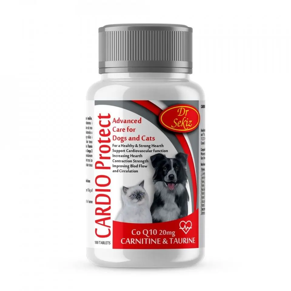 Supliment alimentar, Caini & Pisici, Cardio Protect, 100 tablete/ 100 g