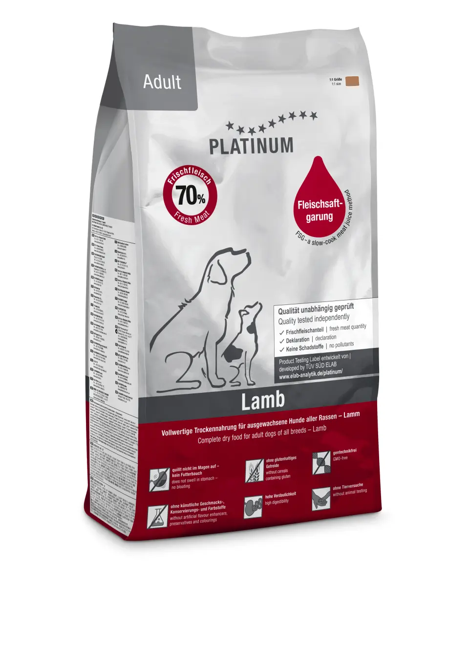 Hrana uscata caini, PLATINUM Dog Adult cu Miel, 5 kg