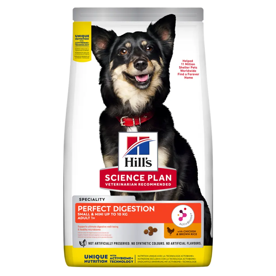 Hrana uscata caini, Hill's Science Plan Canine Adult Perfect Digestion Small and Mini, 1.5 kg