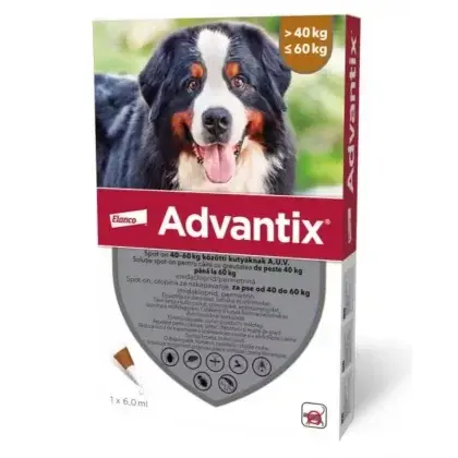 Pipeta antiparazitara Advantix pentru caini 40 kg - , 60 kg ( 1 pipeta )