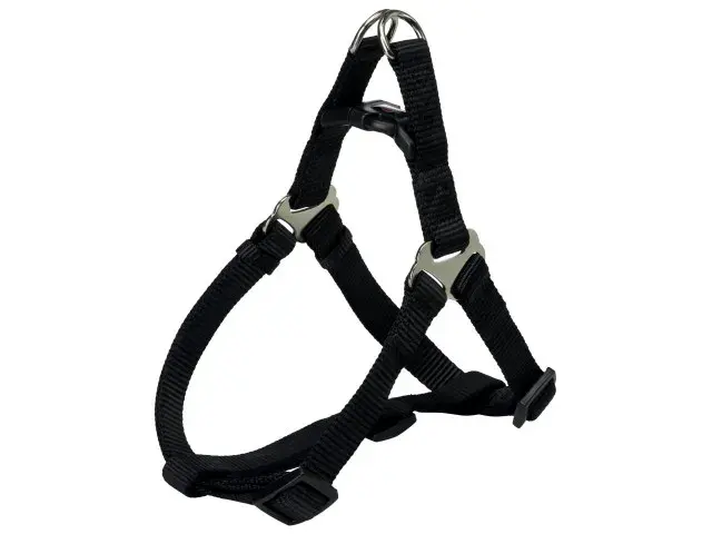 Ham pentru caini Premium One Touch Negru XS-S 30-40 cm 10 mm
