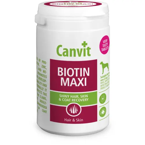 Supliment nutritiv pentru câini Canvit Biotin Maxi Hair & Skin 500 gr