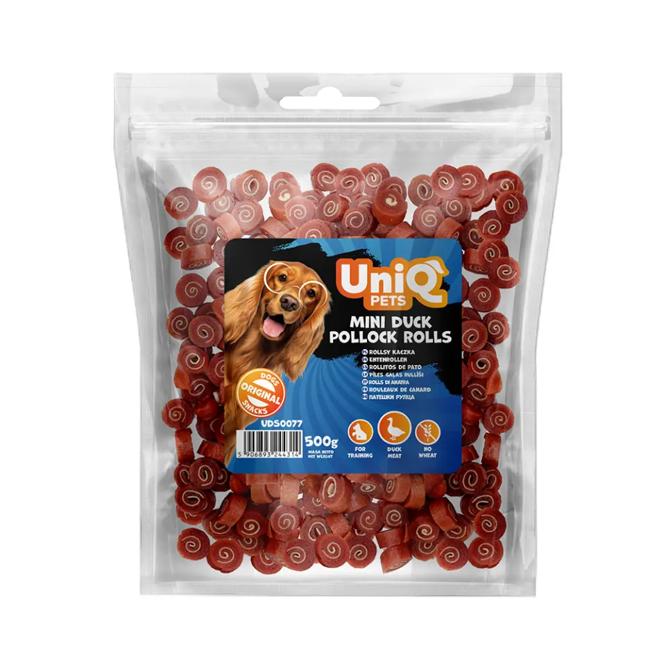 Mini rolls rata 60 % - cod 30 % Uniq 500 g