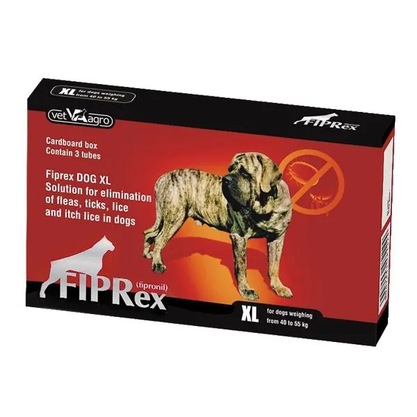 Fiprex 75 XL (40-60 kg), 3 pipete
