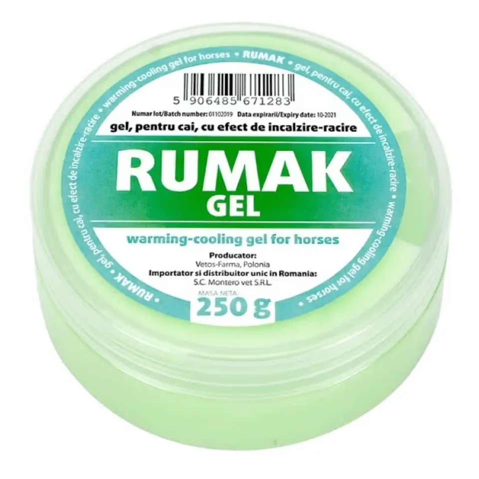 RUMAK Gel Încălzire și Răcire, supliment sistem articular câini, gel