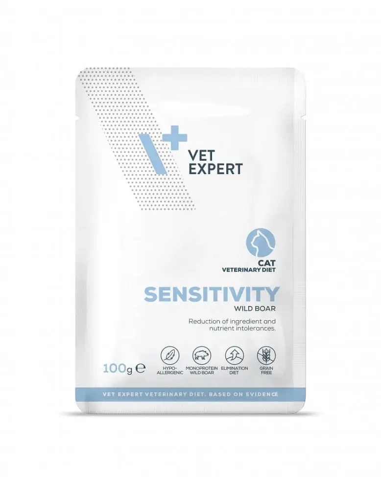 Hrana dietetica pentru pisici Sensitivity VetExpert 100 gr