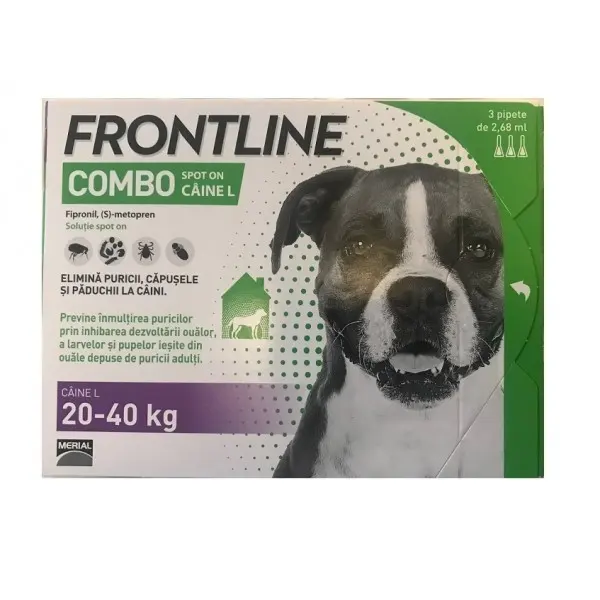 Antiparazitar caini Frontline Combo L (20-40 kg), 1 pipeta