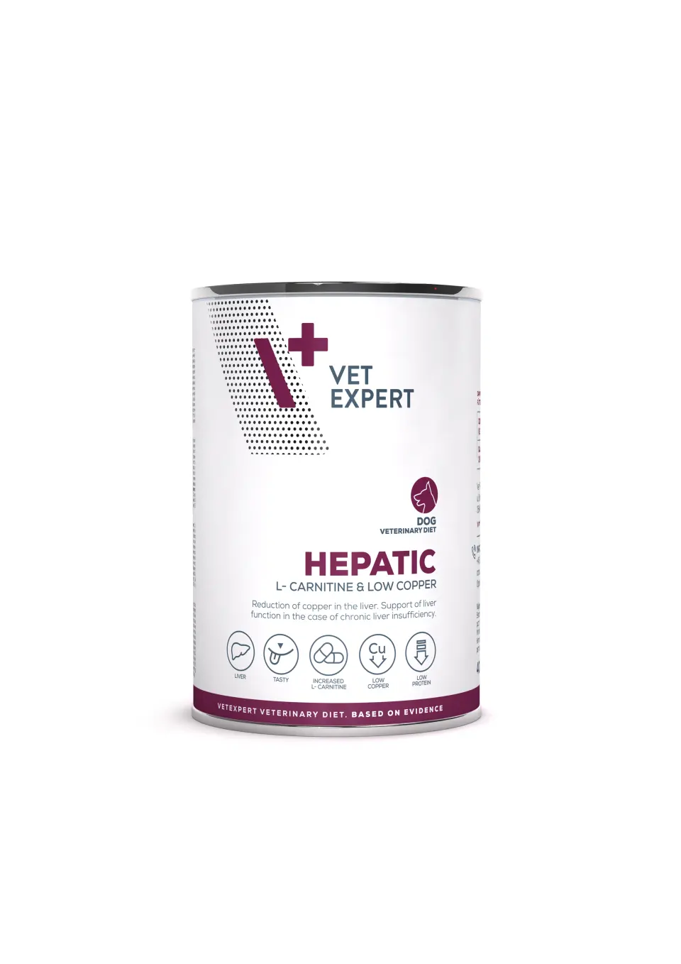 Dieta umeda pentru caini Vet Expert Hepatic Dog, 400 g