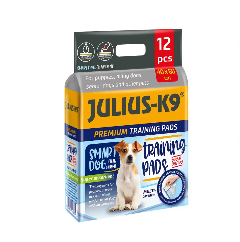 Covorase absorbante pentru caini, Julius K9, 40 x 60 cm, 12 bucati