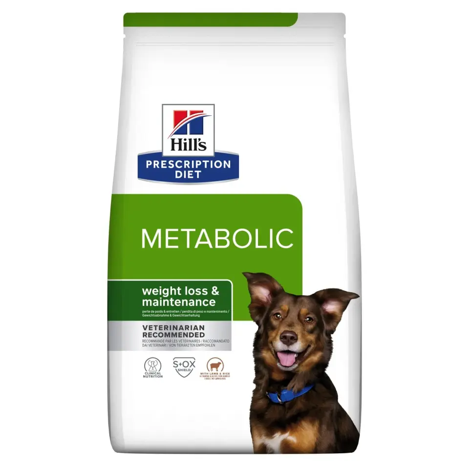 Hrana dietetica pentru caini Hill s PD Metabolic Weight Loss cu miel 1,5 kg