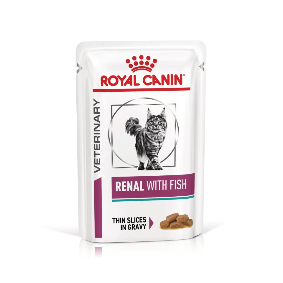 ROYAL CANIN Renal Fish, dieta veterinara, plic hrana umeda pisici, sistem renal, 85 g