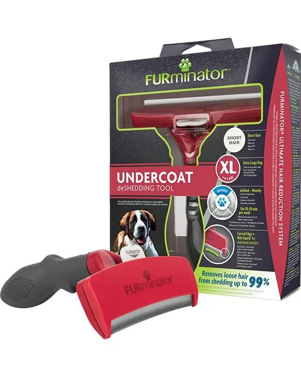 Trimmer profesional Furminator, caini talie mare (+41 kg), cu blana scurta