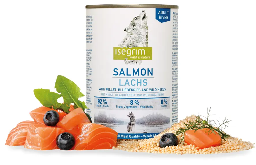 Conserva Isegrim Dog Adult - Salmon, 800 gr