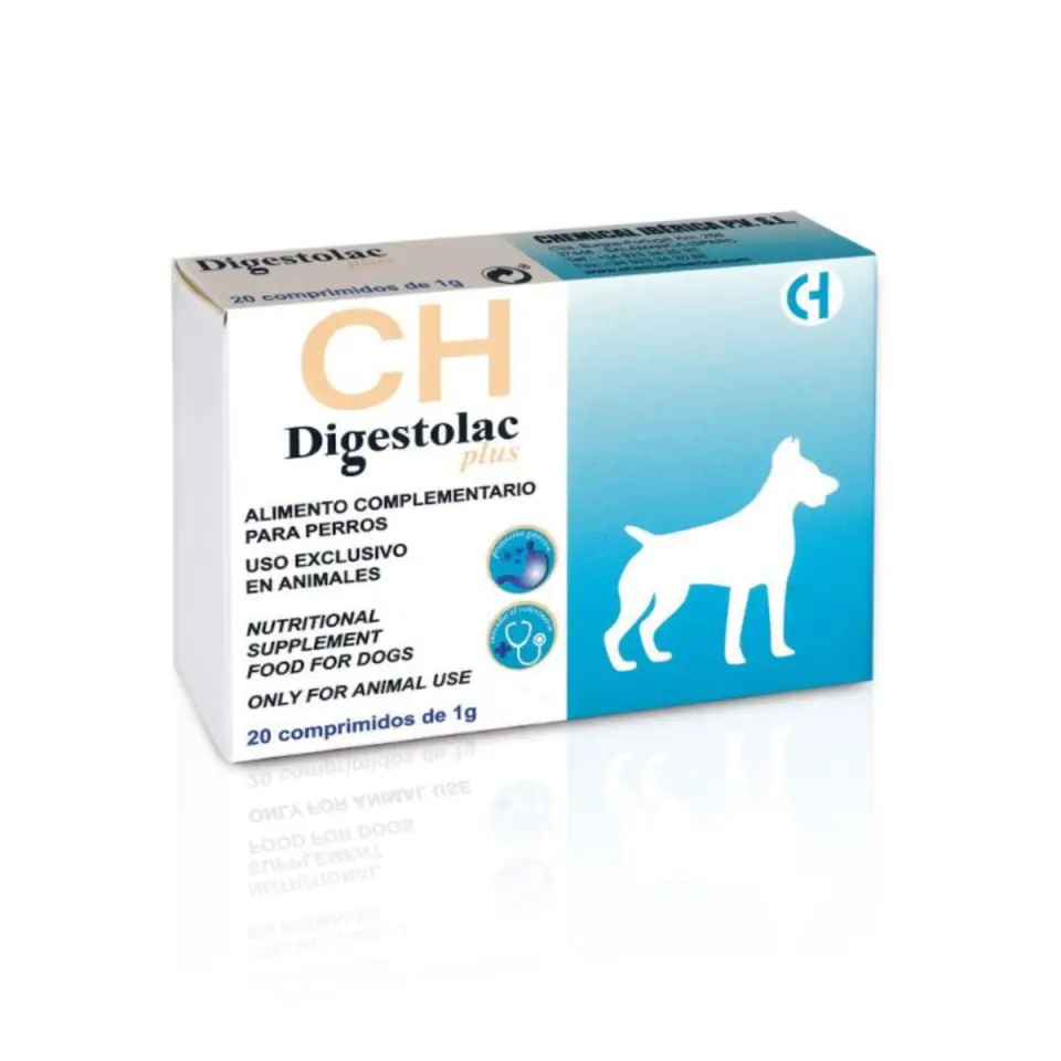 CHEMICAL IBERICA Digestolac Plus, supliment sistem digestiv câini, comprimate
