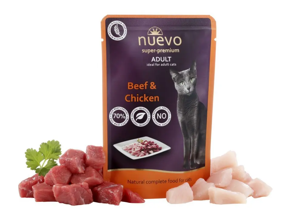 Nuevo Plic Adult Pui si Vita 85 g