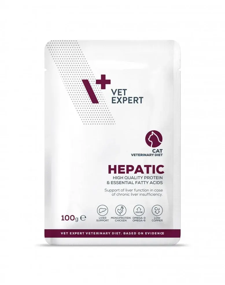 Hrana dietetica pentru pisici Hepatic VetExpert 100 gr