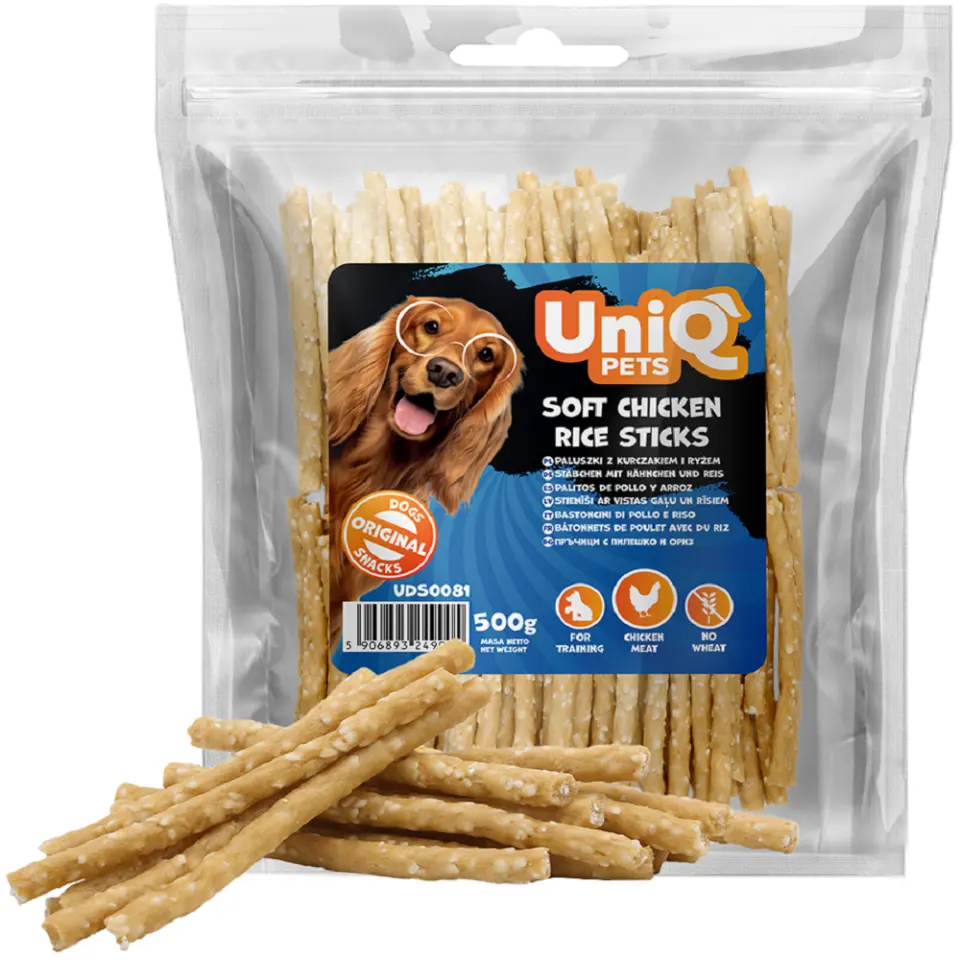 Stixuri Uniq pui & orez 500 g