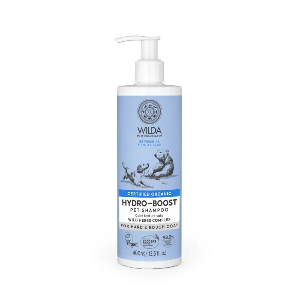 WILDA Hydro Boost, șampon câini și pisici, hidratant, flacon, 400ml