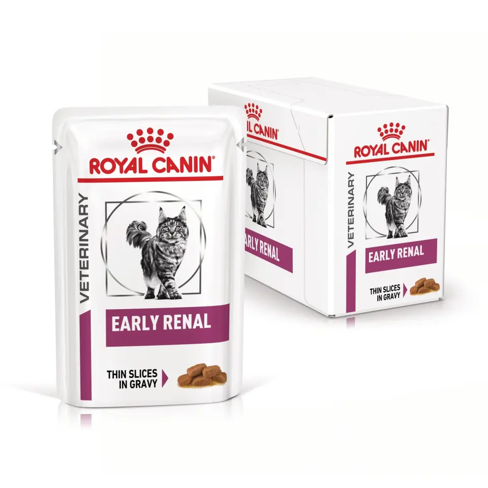 ROYAL CANIN Early Renal, dieta veterinara, plic hrana umeda pisici, sistem renal, (in sos), 12x85 g