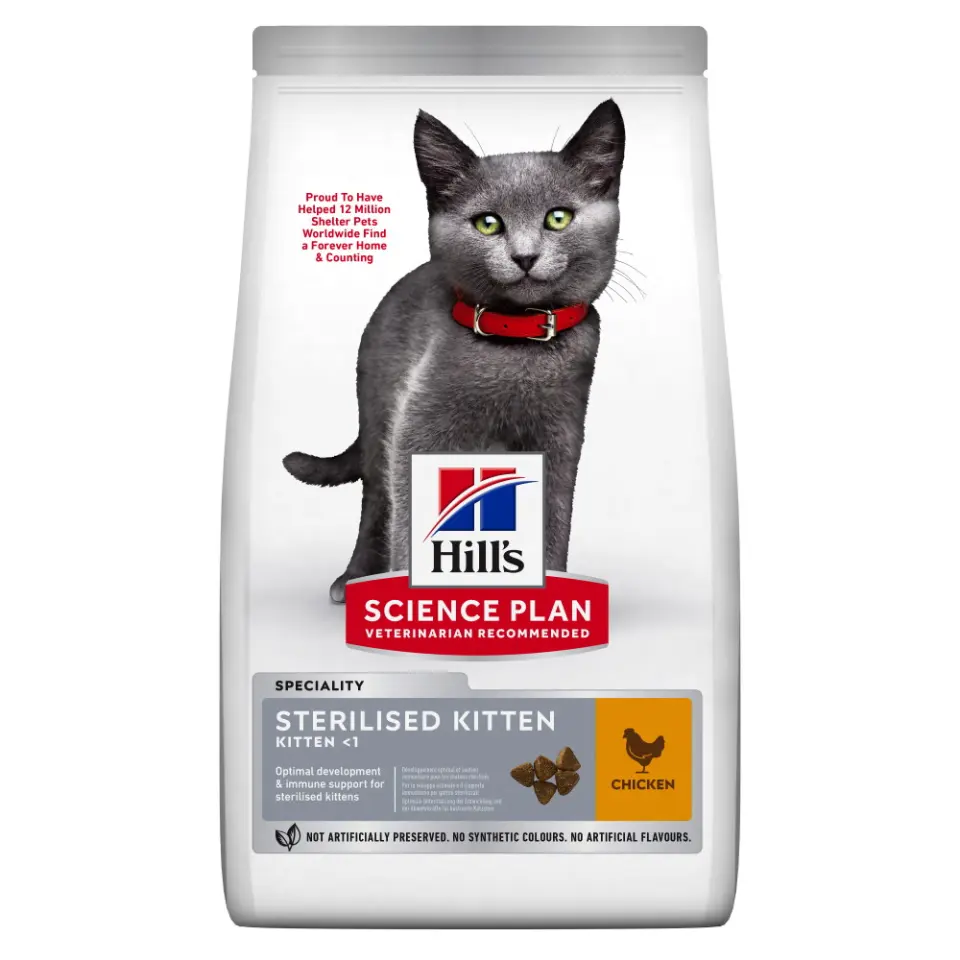 Hills SP FELINE KITTEN STERILISED CHK 3 KG