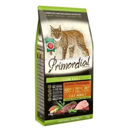 Primordial Grain-Free Holistic Cat Adult, Rata, Pui & Curcan, 6 kg