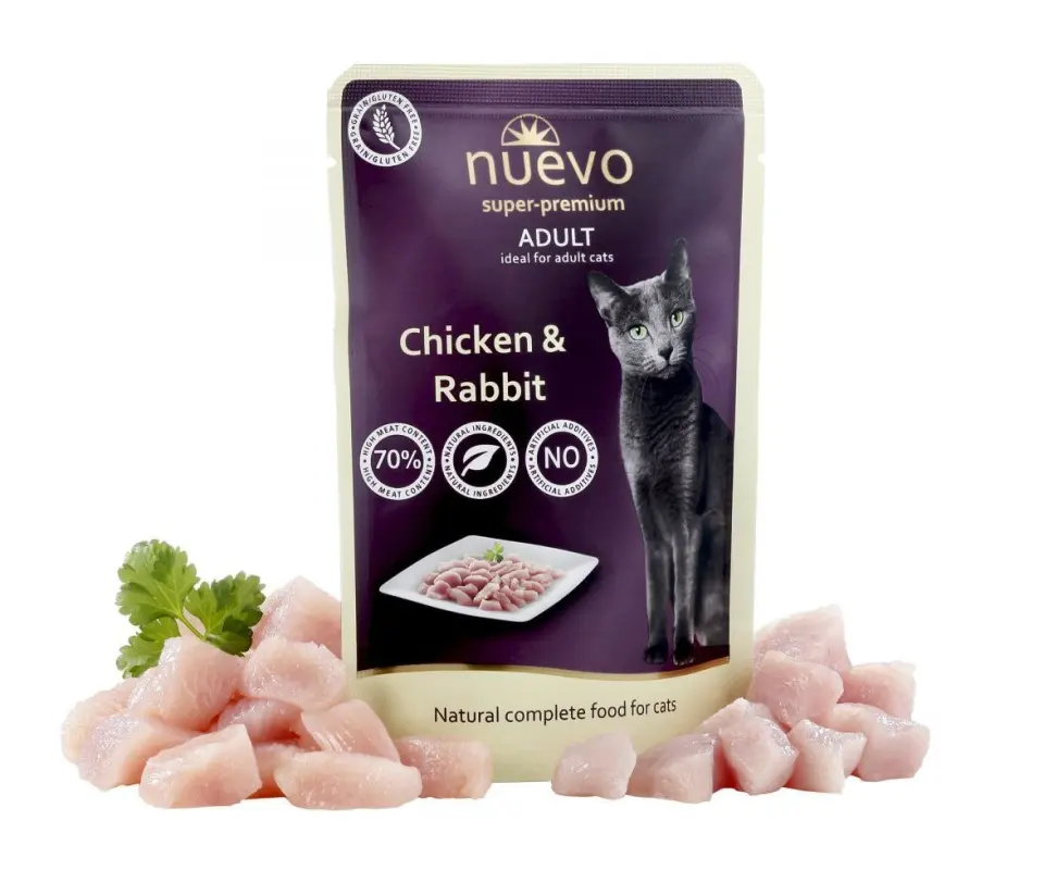 Nuevo Plic Adult Pui si Iepure 85 g
